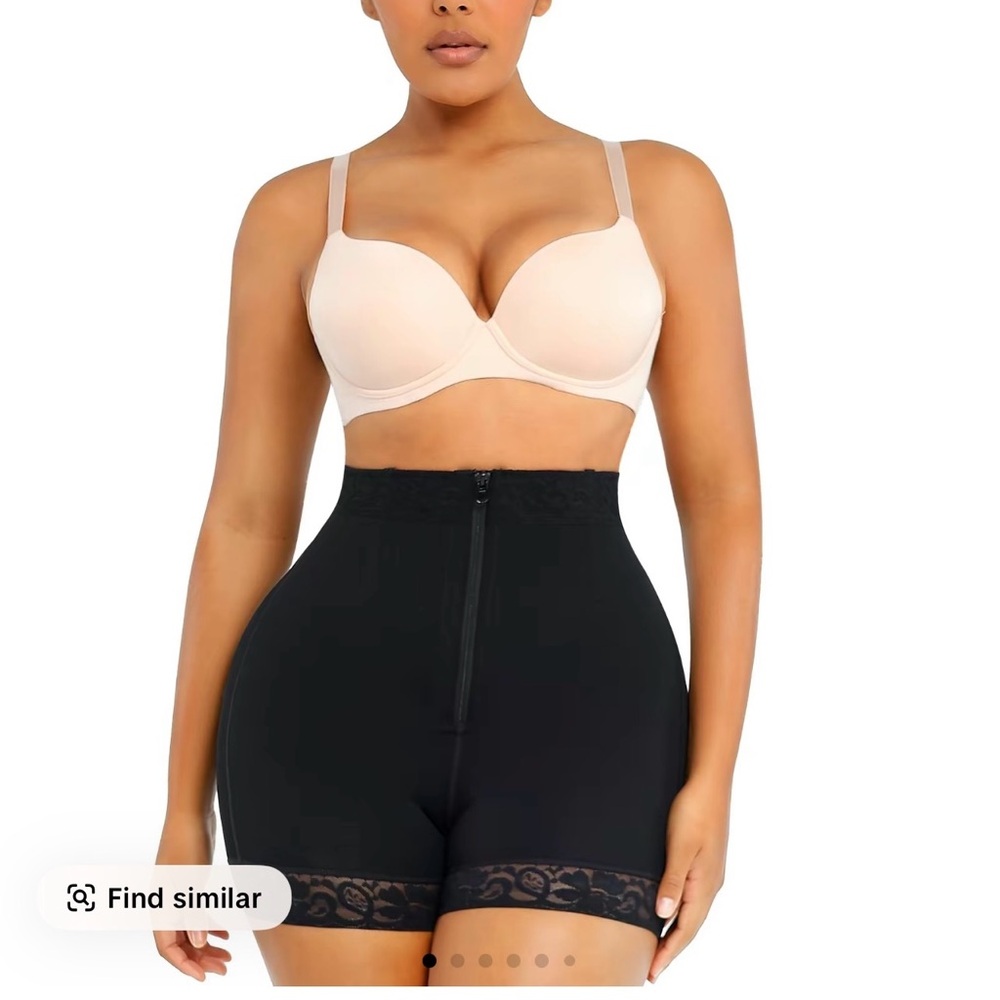 Women's Black High-Waisted Shapewear Shorts